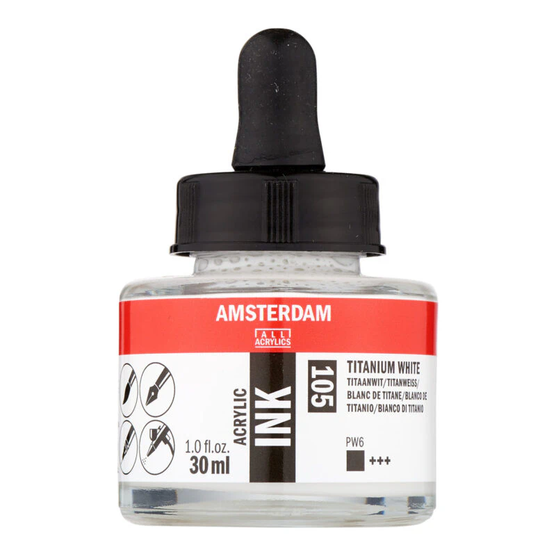 Amsterdam Acrylic Ink 30 ml Titanweiss