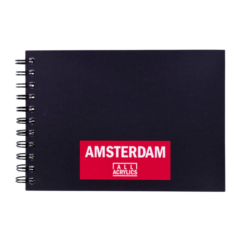 Amsterdam Black Book Skizzenbuch A5, 250 g, 30 Blatt